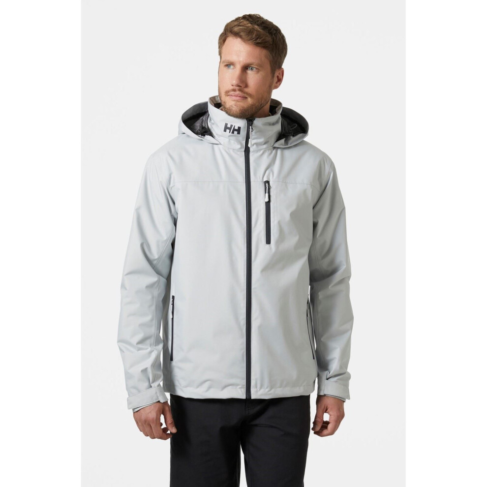 Helly Hansen Men's Crew Hooded Midlayer Waterproof Jacket Windproof Breathable Insulated Sailing Coat - Image 5