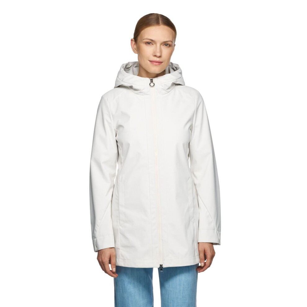 (Grey, 14) Geox W SPHERICA Women's Grey Parka Coat
