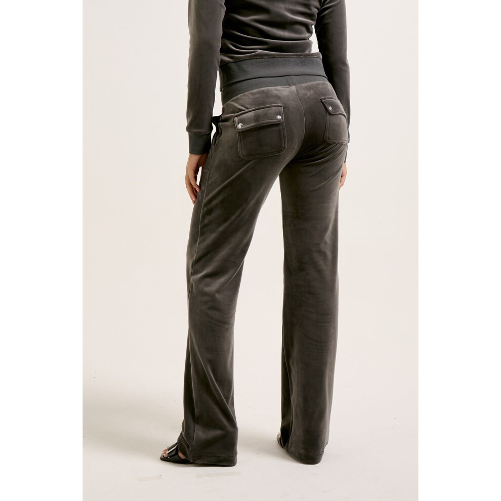 (Black, XL) Juicy Couture Layla Polyester Women's Black Track Pants