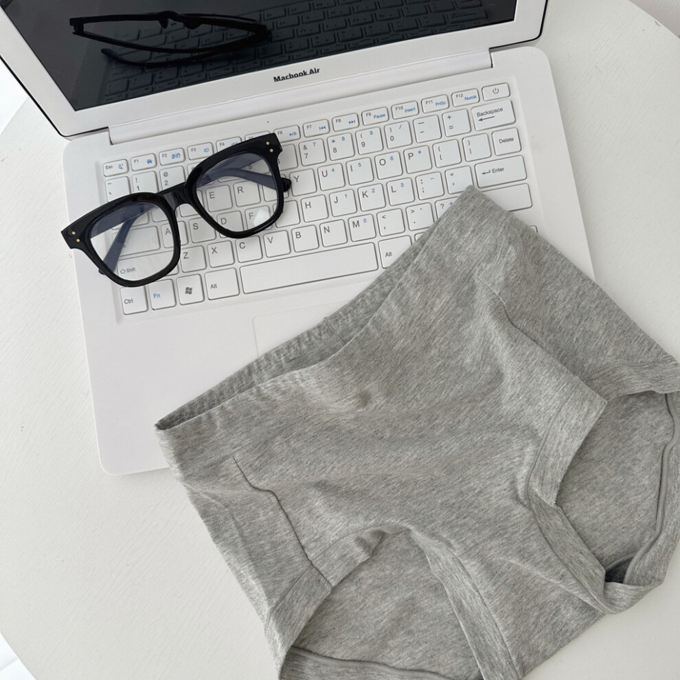 (Gray,L)Boxer confortable N907 coton taille moyenne pour femme avec tissu respirant et design élégant idéal pour les saisons toutes