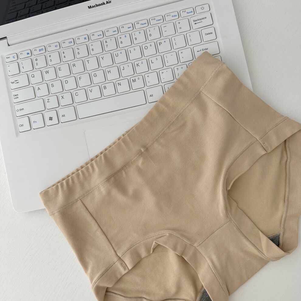 (Skin,XXL)Boxer confortable N907 coton taille moyenne pour femme avec tissu respirant et design élégant idéal pour toutes saisons