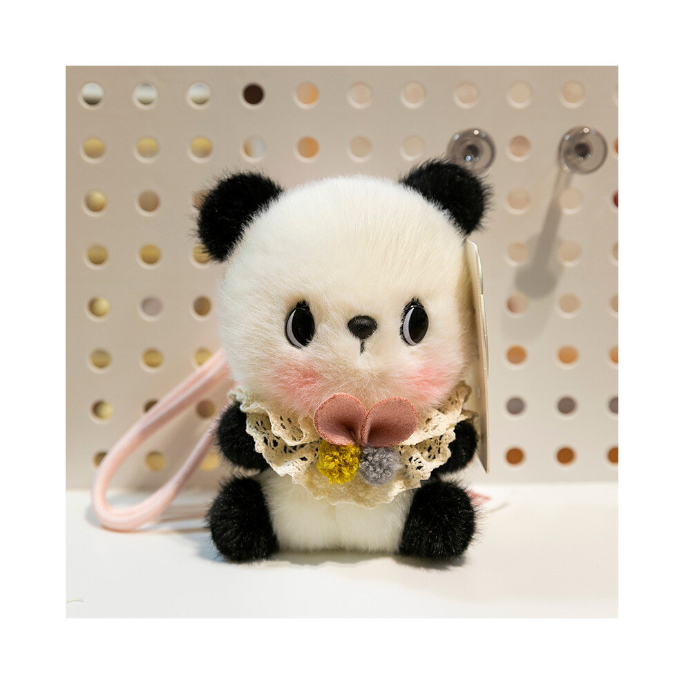 (Panda)Porte-clés Peluche Animal avec Doux pour Sac Décoration Cadeau pour Décoration Mignonne Enfants