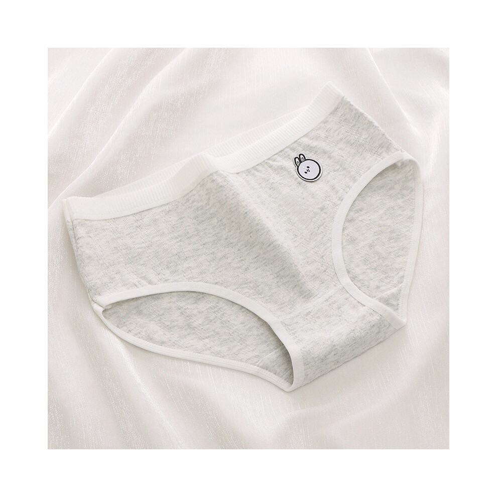 (Gray ,XL)Joli sous vêtement coton thème dessin animé pour jeunes femmes avec confort respirant