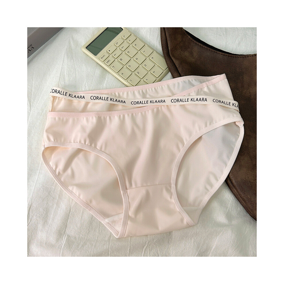 (Pink,L)Sous vêtement femme polyvalent soie glacée lisse et doux triangle lingerie parfait pour printemps été et