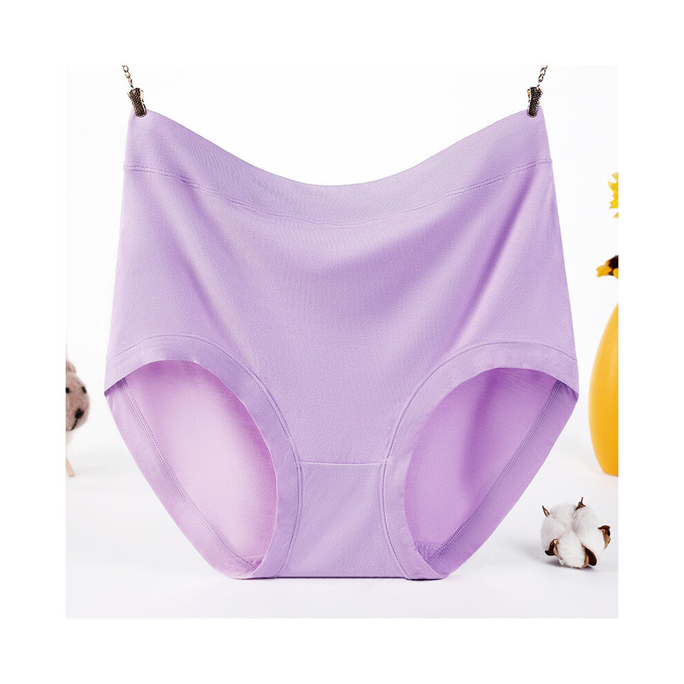 (Pueple,XXL)Sous vêtement modal taille haute respirant pour femme confortable grande taille string