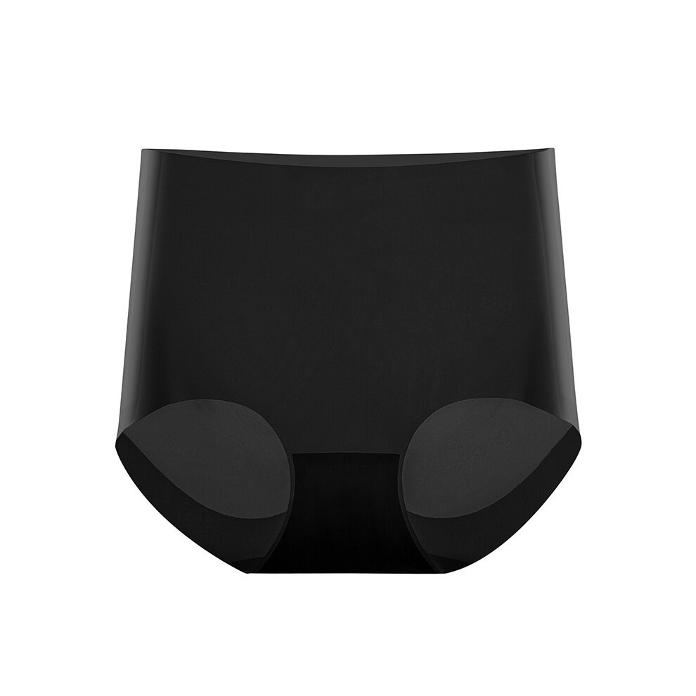 (Black,M)Short d'été ultra fin taille haute contrôle du ventre pour femme en soie matière glace douce