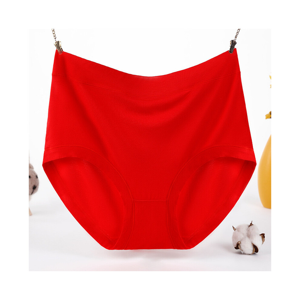 (Red,XXXXL)String modal respirant taille haute pour femme confortable grande taille