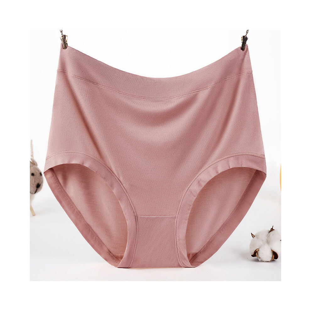(Coffee,XXL)Sous vêtement modal taille haute respirant pour femme confortable grande taille string