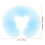 (As show, One size) 1pcs Silicone Pillow 4