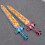 (As show, One size) 2pcs Sword Inflatable 3