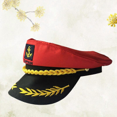 (As show, One size) 1pcs Sailor Captain Costume Hat 2