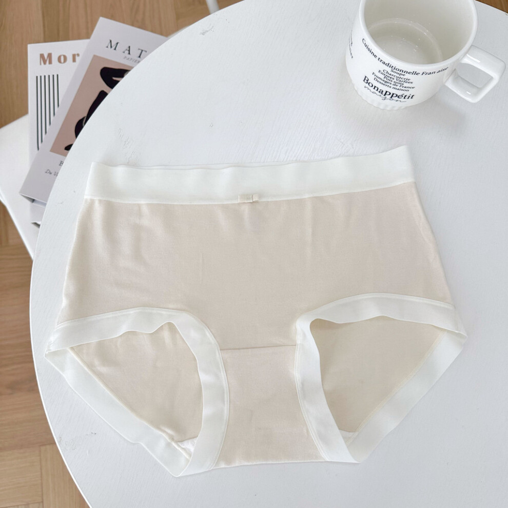 (Wheat)Ensemble caleçon femme taille haute confortable cachemire doux sensation respirant et élégant idéal pour automne et hiver