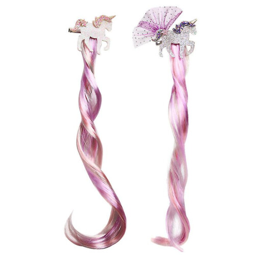 (As show, One size) 2pcs Hairpin Wig
