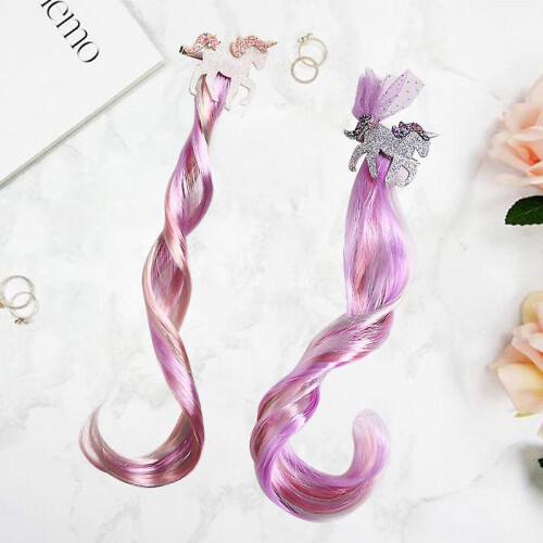 (As show, One size) 2pcs Hairpin Wig 1