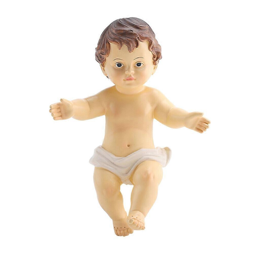 Photos - Other Jewellery  Resin Baby Jesus Party Festival Jesus Doll Ornament Desktop Jesus Doll Statue(14.5X14.5X6.5CM, One size)