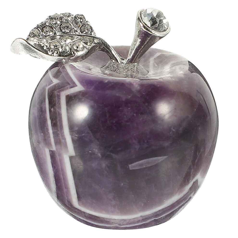 Kricely (As Show, One Size) Crystal Apple Shape Table Decoration Apple Figurine Apple Decoration Home Decor