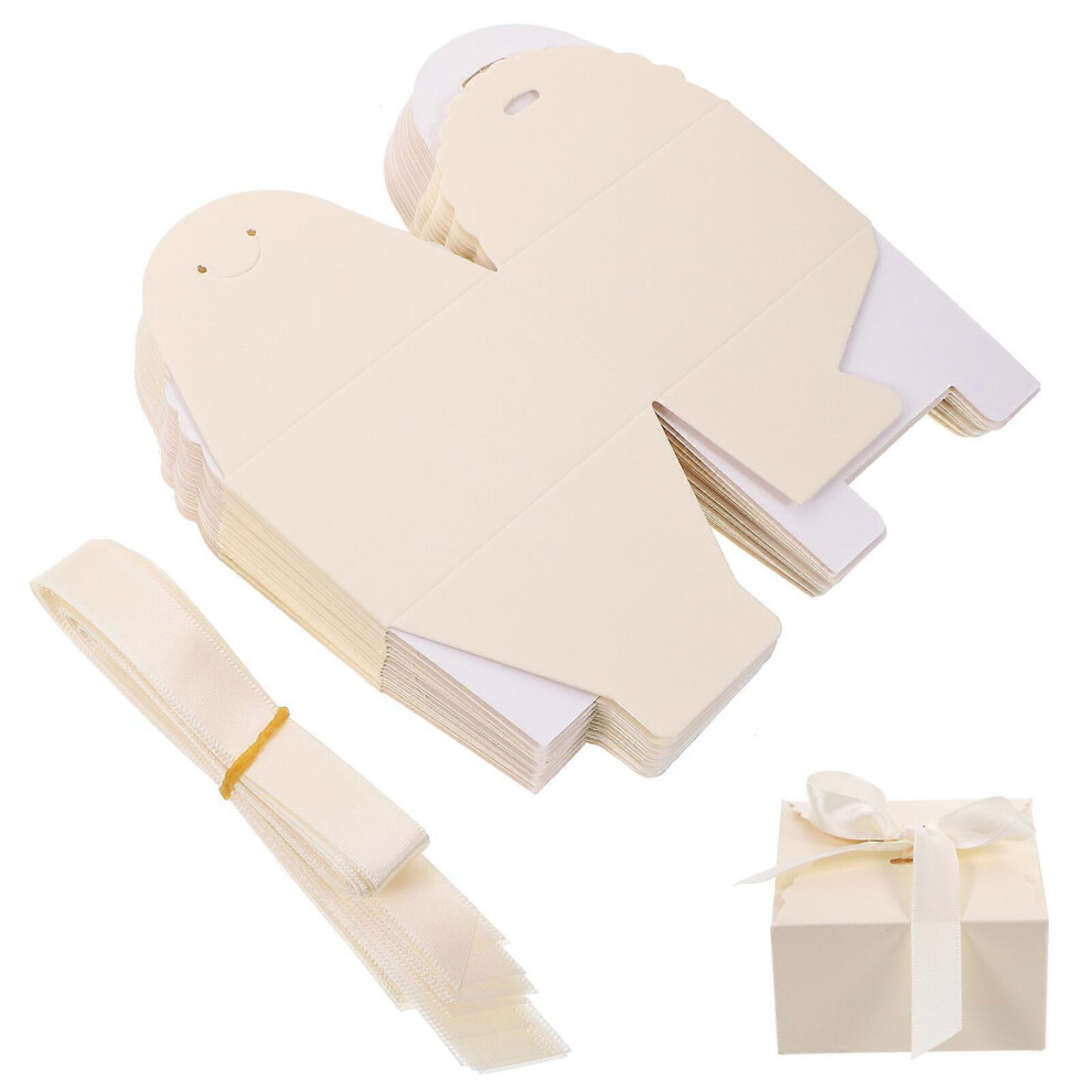 Kricely ( One Size) 20Pcs Squared Gift Boxes Handmade Soap Boxes Gift Packaging Box Party Favors Box Light/Yellow
