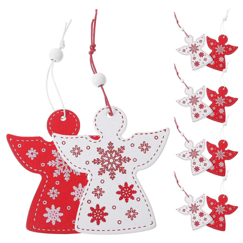 Kricely (As Show, One Size) 20Pcs Christmas Angel Decoration Diy Scene Pendant Xmas Angel Decoration