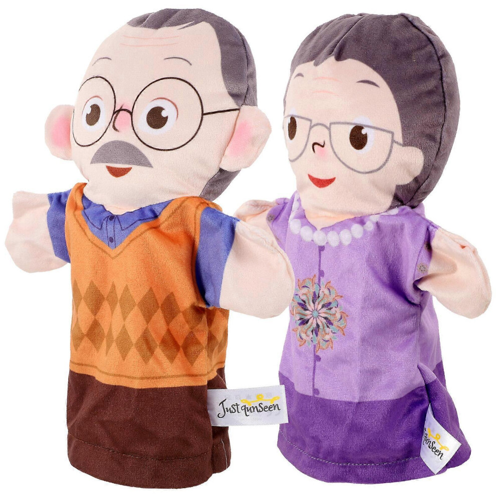 Kricely (24.00X20.00x5.00cm, Assorted Color2) 2Pcs Hand Puppet Figures Story Doll Figures Hand Puppets Realistic Puppet Figures For Kids