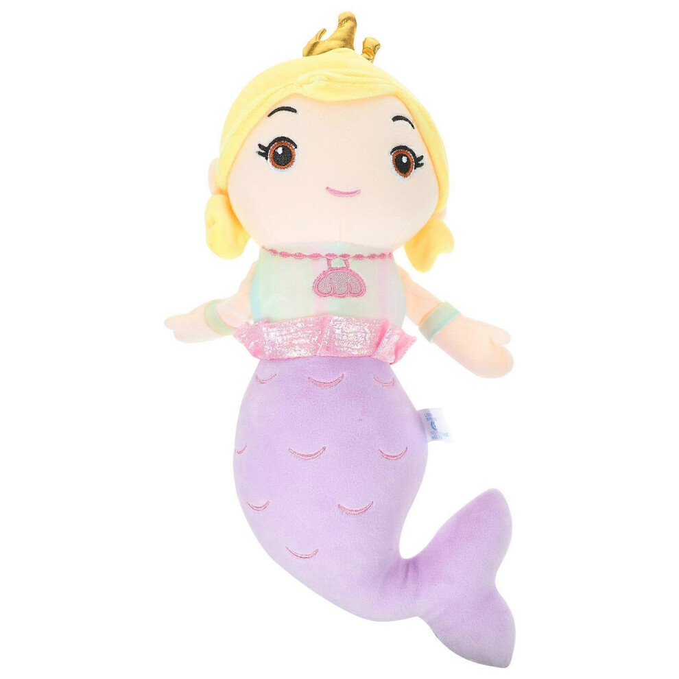 Kricely (As Show, One Size) Plush Mermaid Doll Cartoon Mermaid Toy Plush Mermaid Doll Toddler Plush Toy Kids Plush Toy