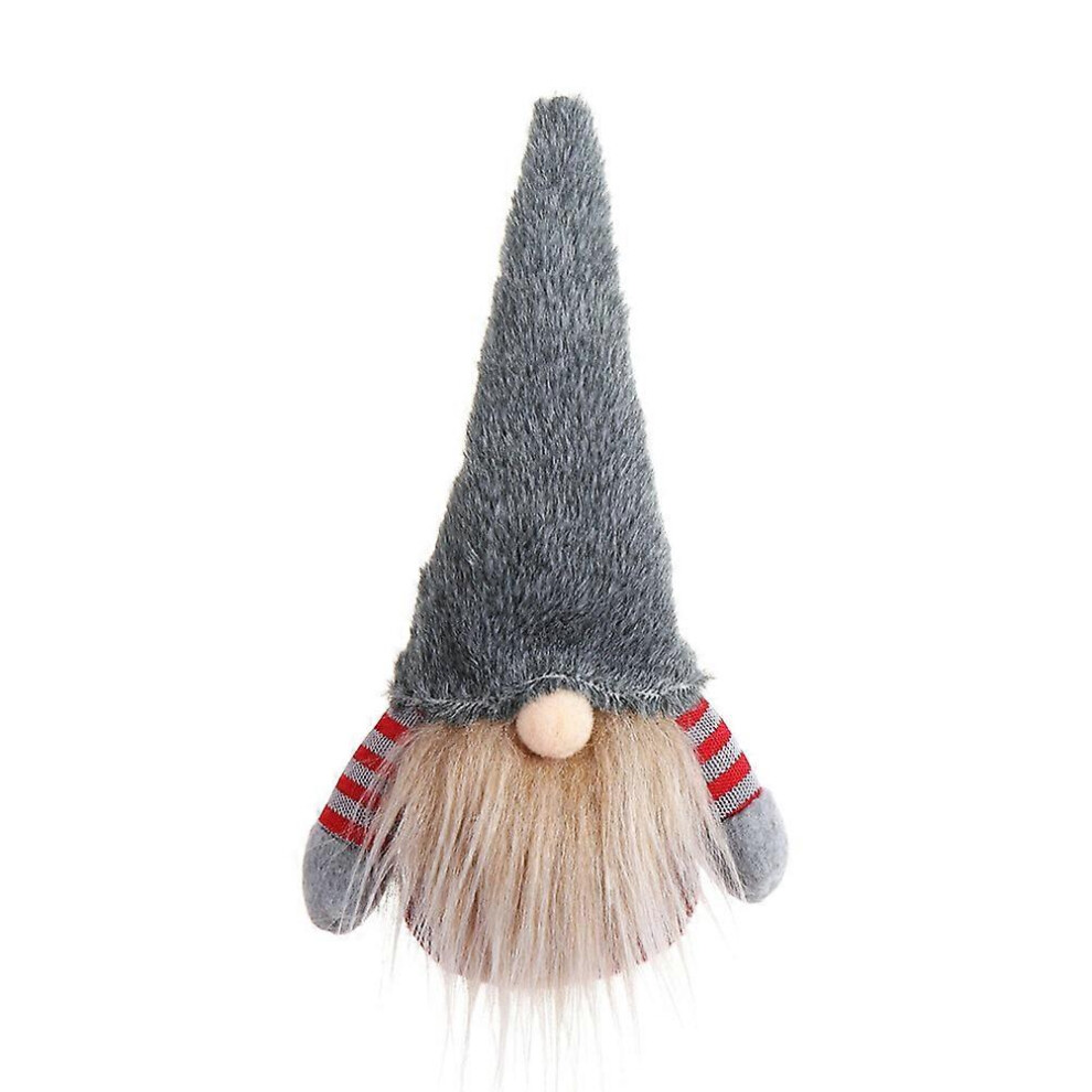 Kricely (, One Size) Creative Christmas Hanging Faceless Doll Lovely Xmas No Face Doll Hanging Pendant Christmas Tree Fireplace Window Hanging Ornament (G Grey