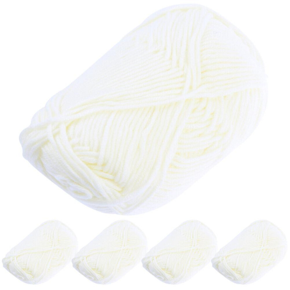 Kricely (As Show, One Size) 5 Rolls Of Knitting Yarn Scarf Knitting Yarns Handcrafts Craft Yarns Crochet Yarns