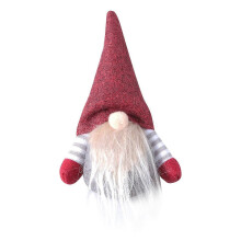 (Red, One size) Creative Christmas Hanging Faceless Doll Lovely Xmas No Face Doll Hanging Pendant Christmas Tree Fireplace Window Hanging Ornament (Grey)
