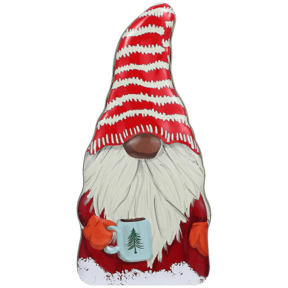 Kricely (Stripe, One Size) Christmas Candy Box Santa Claus Cookie Box Portable Chocolate Box Decorative Candy Tin