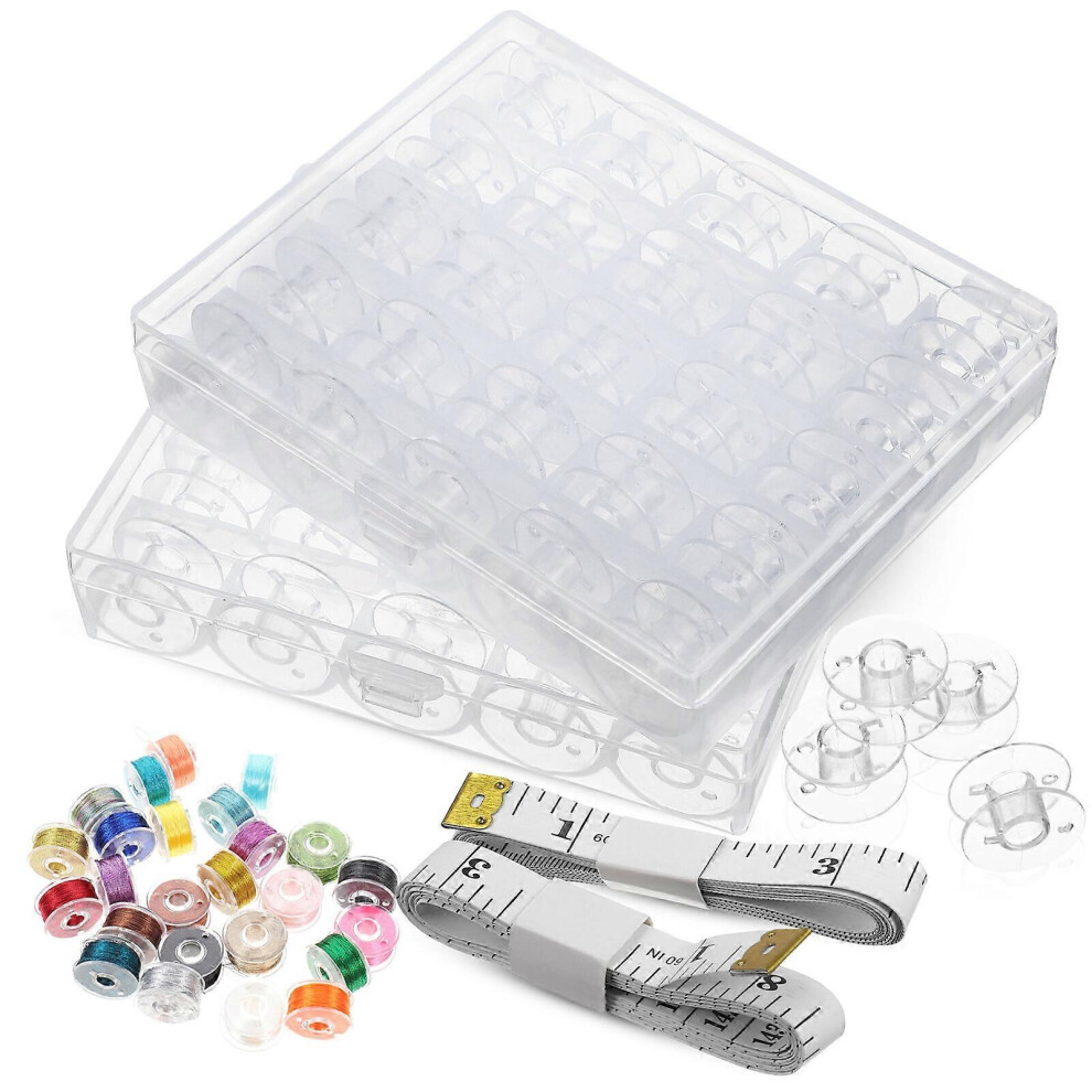 Kricely (As Show, One Size) 1 Set Of Portable Bobbins Replaceable Empty Spools Professional Thread Bobbins Sewing Supply