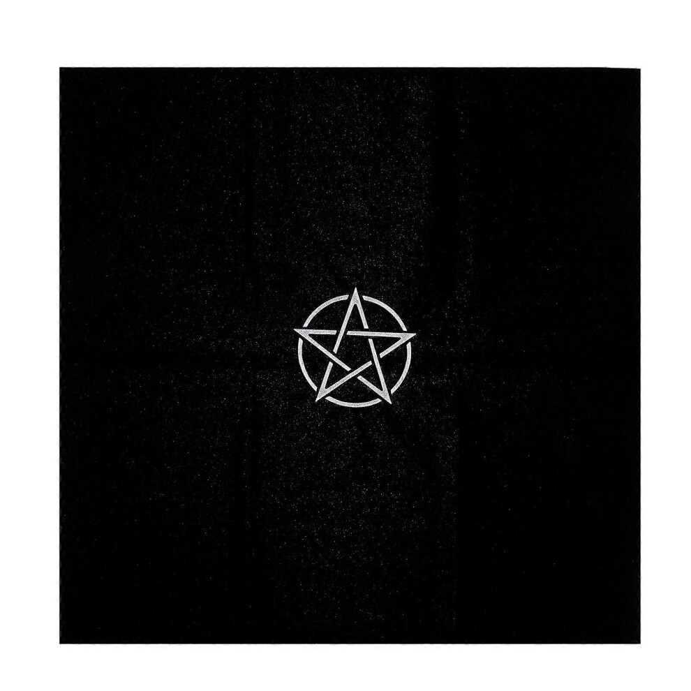 Kricely (As Show, One Size) 1Pc Pentacle Tarot Tablecloth Decoration Tarot Table Cloth Tarot Table Cover