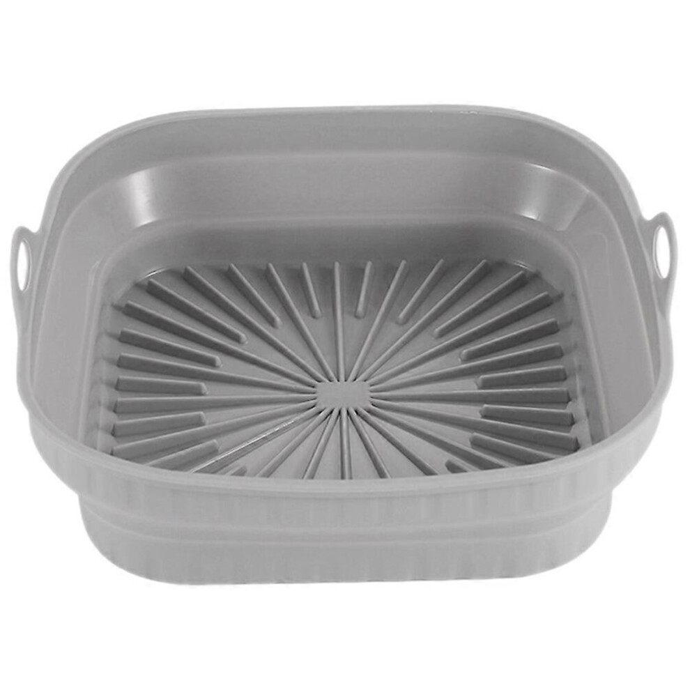 Kricely (As Show, One Size) Silicone Air Fryer Liner Reusable Air Fryer Liner Double Handle Air Fryer Baking Liner Replacement