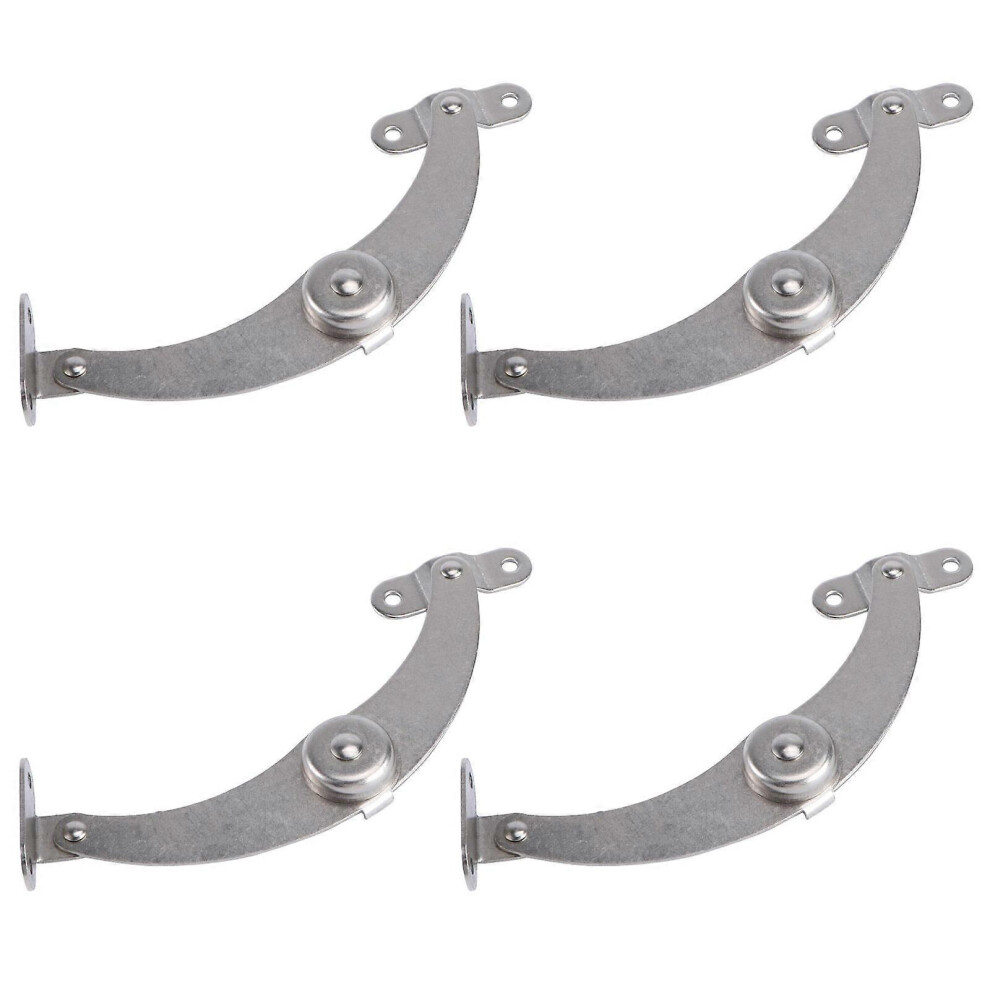 Kricely (As Show, One Size) 4Pcs Adjustable Support Pull Rods Practical Stainless Steel Support Rods Silver