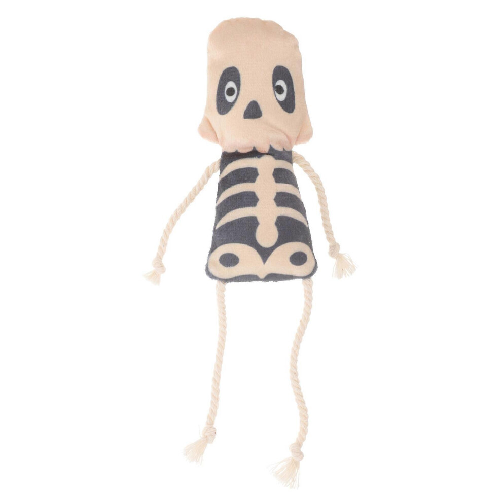 Kricely (As Show, One Size) Cat Catnip Toy Interactive Cat Plush Toy Plush Fabric Pet Toy Chewing Skull Shaped Catnip Toy