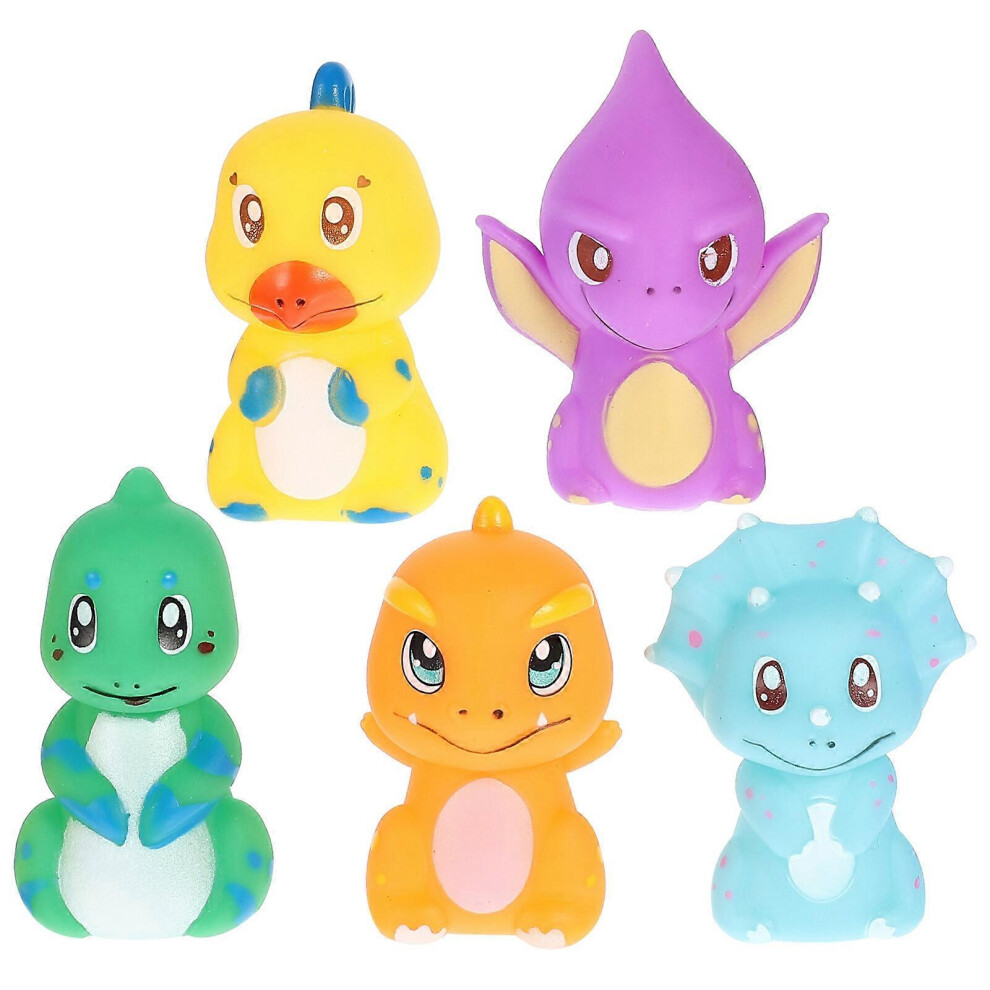 Kricely (As Show, One Size) 5Pcs Cartoon Finger Puppets Supple Plastic Finger Puppets Stretchy Finger Puppets Party Favors