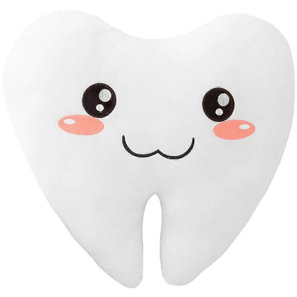 Kricely (As Show, One Size) Cute Hugging Pillow Tooth Shaped Stuffed Toy Stuffed Throw Pillow For Bedroom