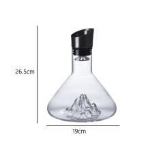 (1600ml) Creative Iceberg Red Wine Dispenser Personalized Golden Mountain Shaped Wine Pot Luxury Wine Decanter