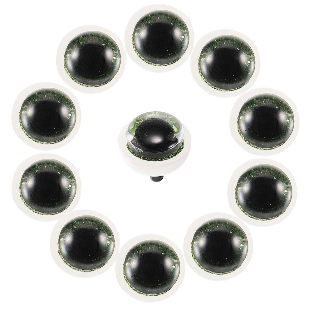 Kricely (As Show, One Size) 50Pcs Stuffed Animals Eyes Crafts Doll Making Eyes Stuffed Animals Accessories Fake Eyes Plastic Eyes