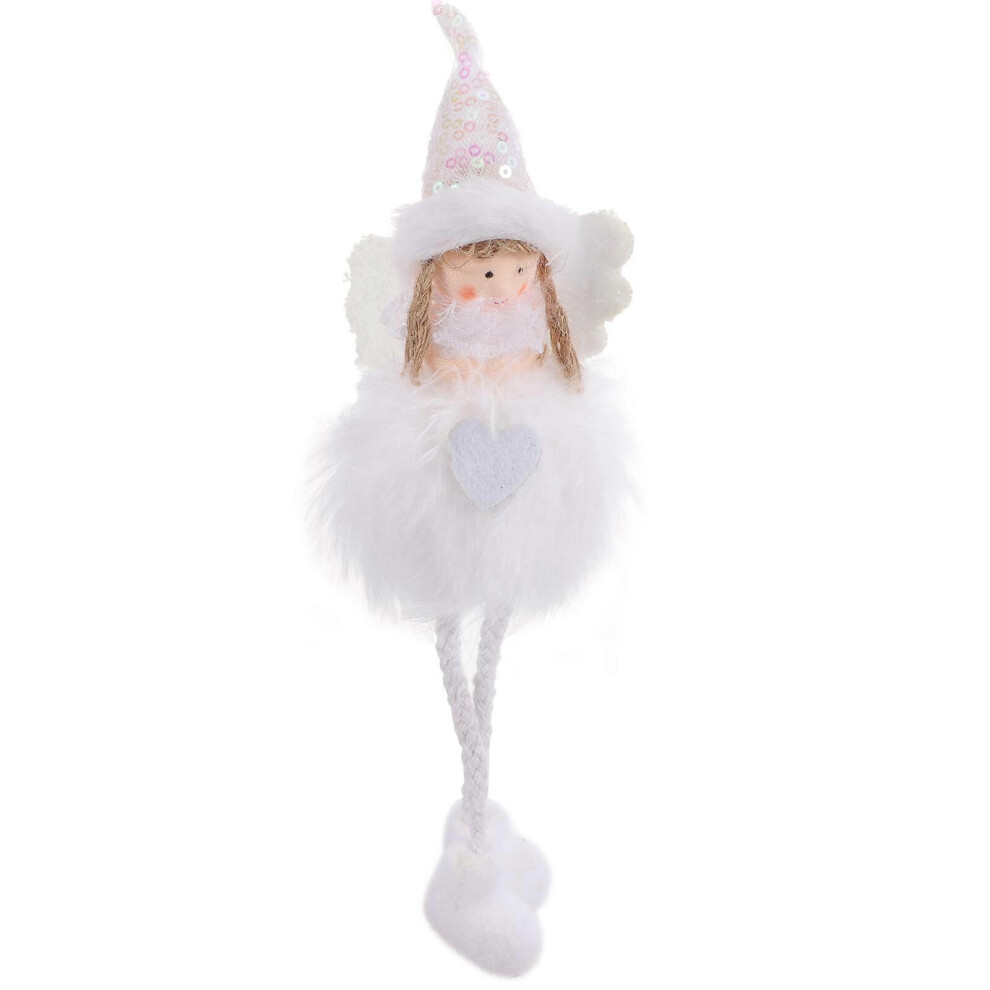 Kricely (30X19cm, One Size) Xmas Hanging Ornament Christmas Angel Doll Pendant Christmas Decoration For Home