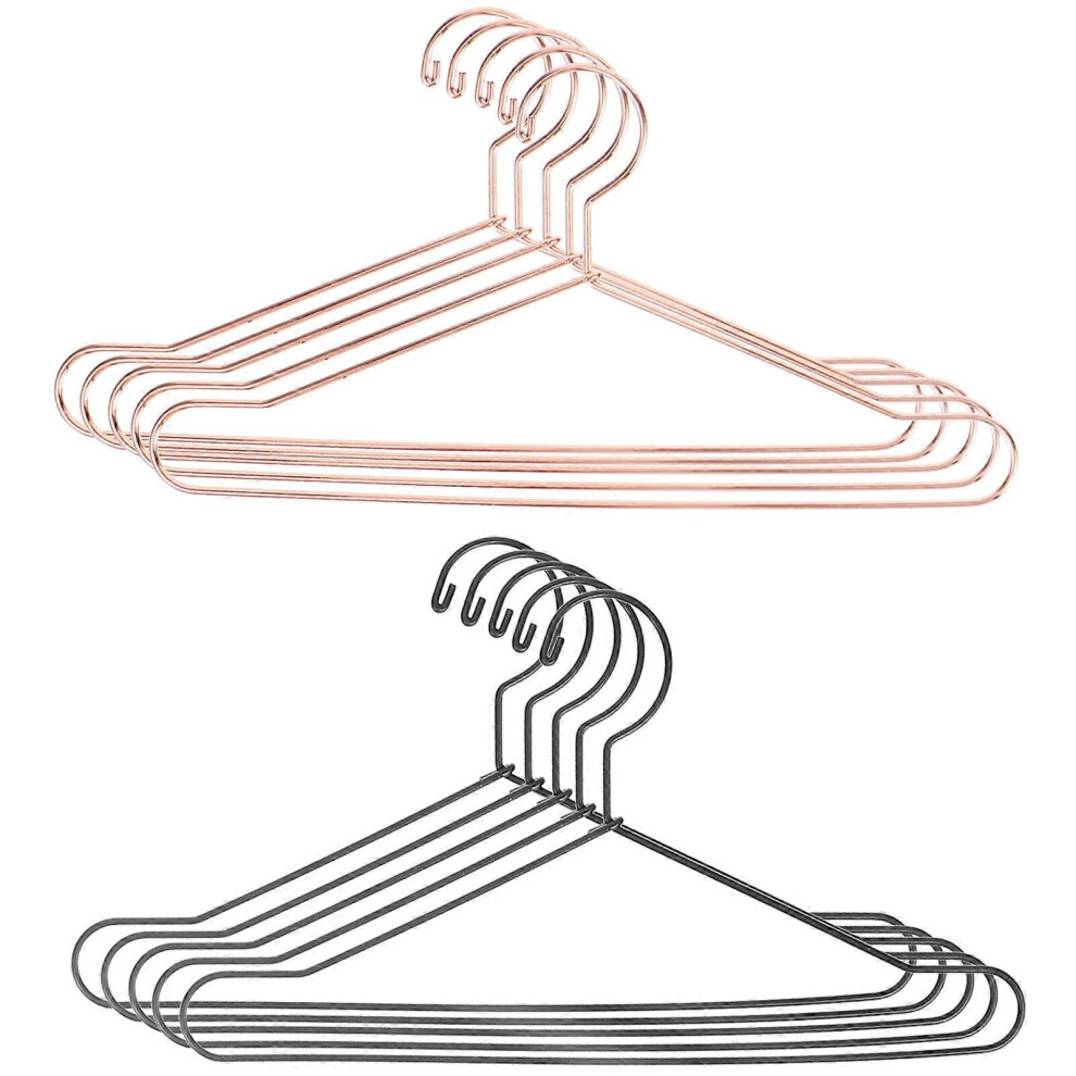 Kricely (As Show, One Size) 10Pcs Small Hangers Ornaments Lifelike Small Hangers Simulation Small Clothes Hangers