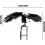(1PC Eagle ) Wind Spinners Eagle Stakes Iron Wing Flapping Eagle Pinwheel Lawn Ornaments Crafts Garden Art Decor 1