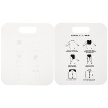 (As show, One size) 2Pcs Professional Shirt Cardboard Clothes Folder PP Simple Laundry Folding Board