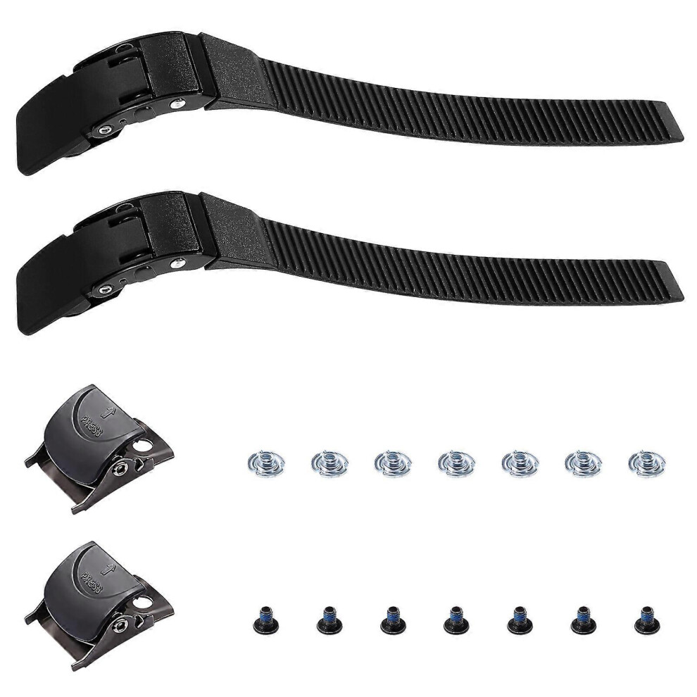 Kricely (As Show, One Size) 2 Sets Skating Shoes Universal Buckle Straps Skate Accessories Roller Skates Universal Buckle Straps