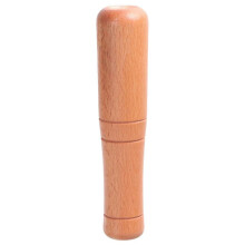 (As show, One size) Wood Pestle Muddler Garlic Press Spice Grinder Mashers Tool for Home Kitchen Use Color random