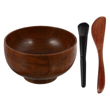 (As show, One size) 1 Set Mask DIY Bowl Brush Set Practical DIY Mask Tool Simple Mask Brush Bowl Kit