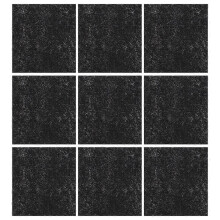 (As show, One size) 9pcs Activated Carbon Filters Replacements Pads Cat Litter Boxes and Pans (Black)