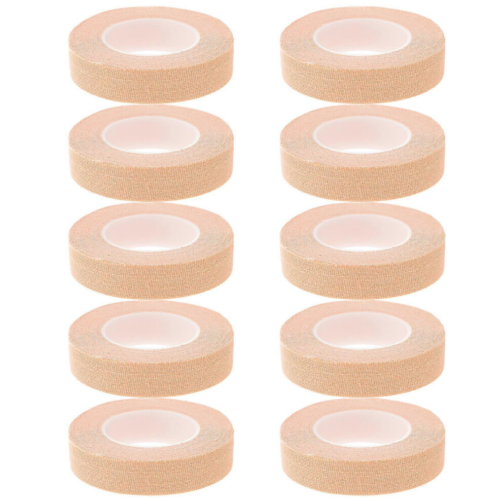 Kricely (As Show, One Size) 10Pcs Guzheng Finger Tape Chinese Zither Finger Adhesive Tape Tearable Silk Finger Tape(Skin Color)