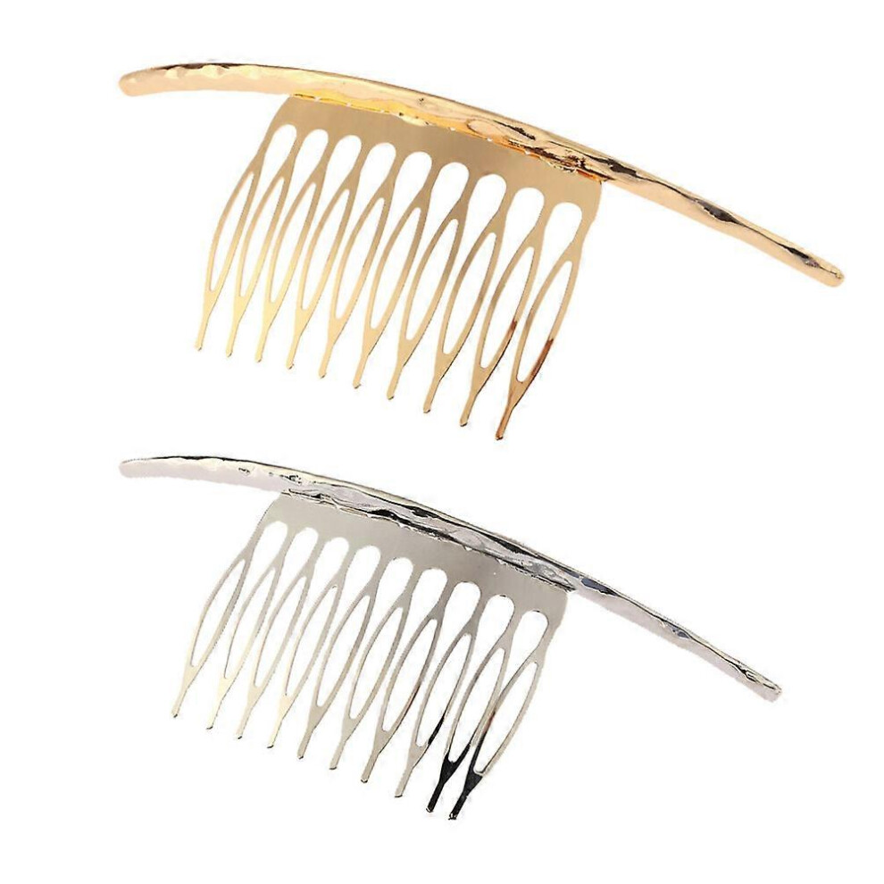 Kricely (As Show, One Size) 2Pcs Hair Clips Delicate Hair Combs Hairpins Headdress Girls Side Hair Clamps