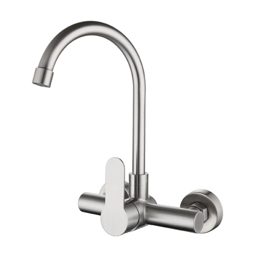 Easy to Use Wall Mount Kitchen Tap Convenient Wall Mounted Kitchen Faucet Concealed Installation Single Handle Mixer