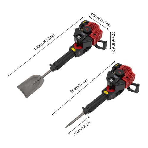 52cc Tree Digger Machine 2-Stroke Gas Powered Portable Excavator 1