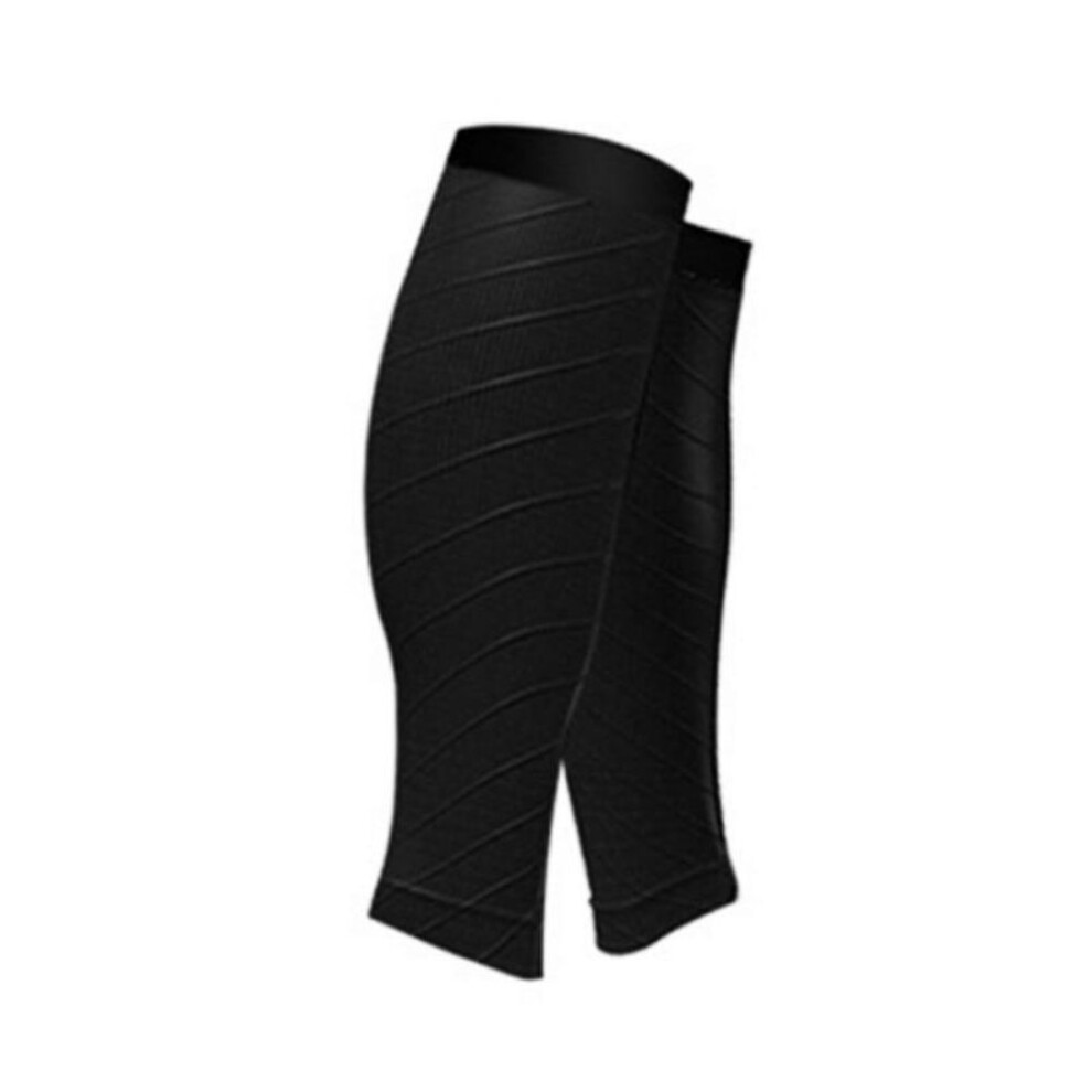 (black) Leg Socks Compression Sports Protection Calf Wristband Pressure Socks Breathable Football
